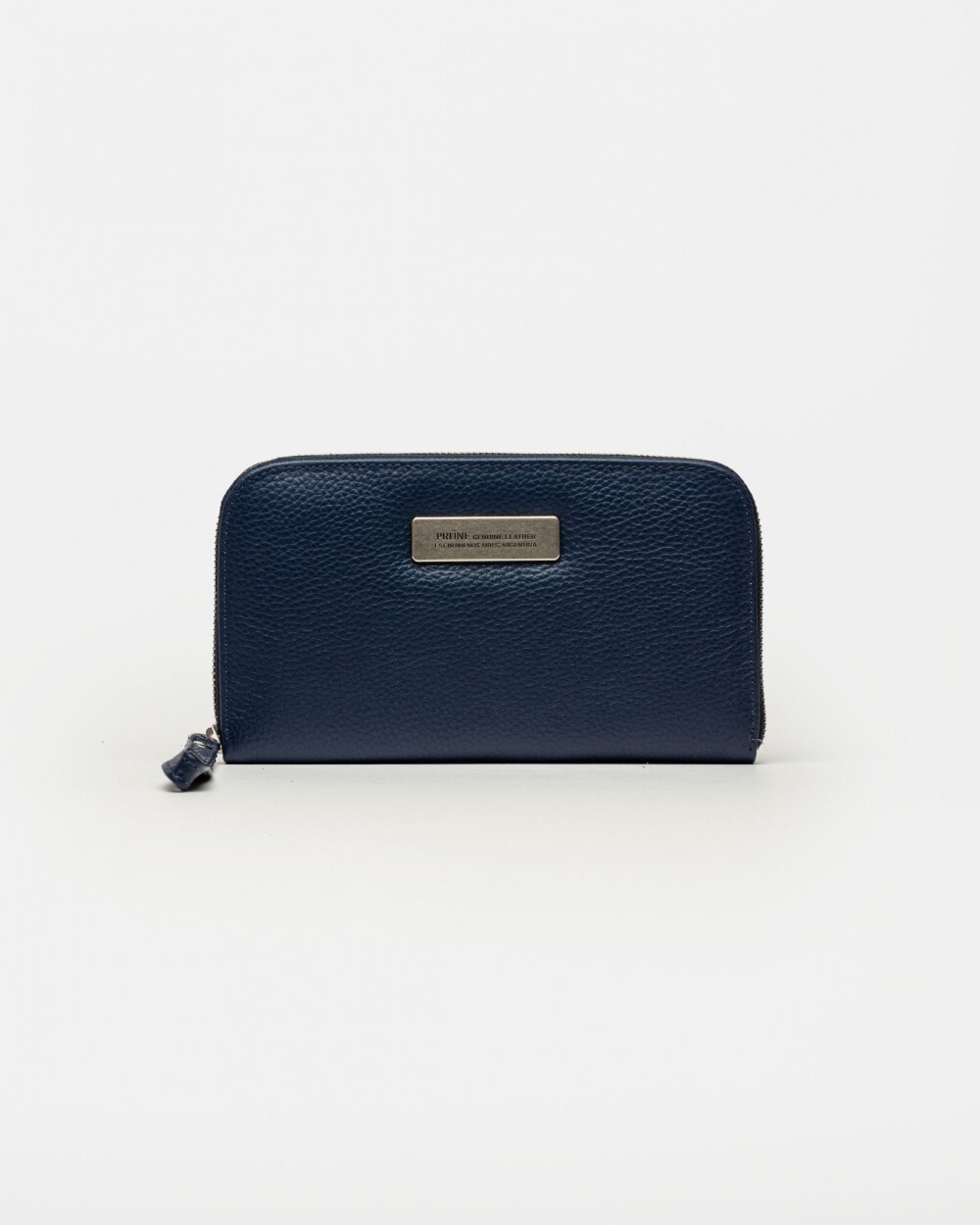 Billetera Mia en cuero graneado Marine Blue