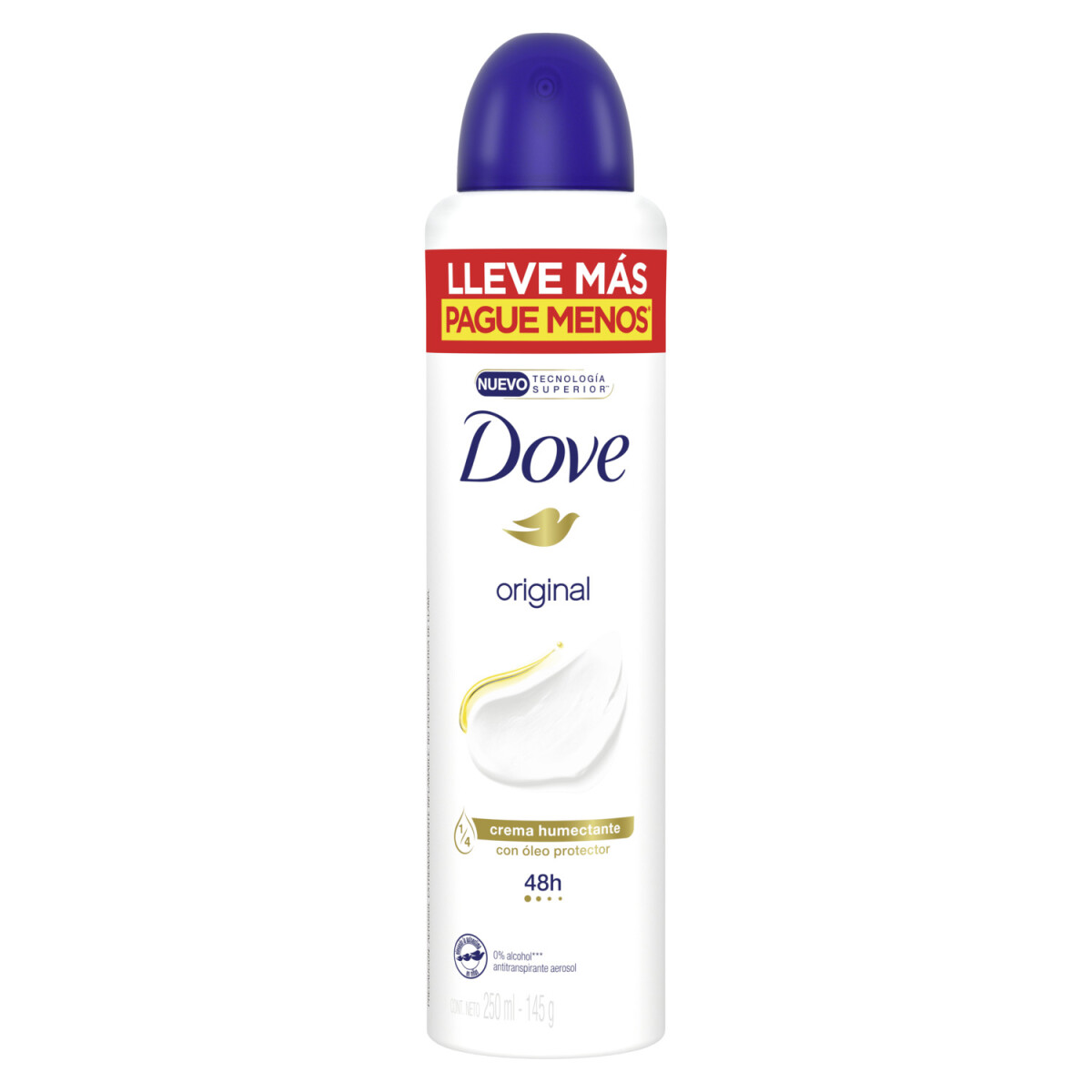 Dove Desodorante Aerosol Ap Original 250ml 