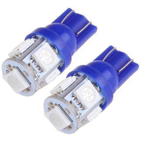 Luz Led T10 Tuning Autos Motos Posicion Señaleros Matricula Variante AZULTDIEZ