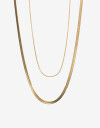 Collares Cortos Metal Set De Collares De Acero - Dorado