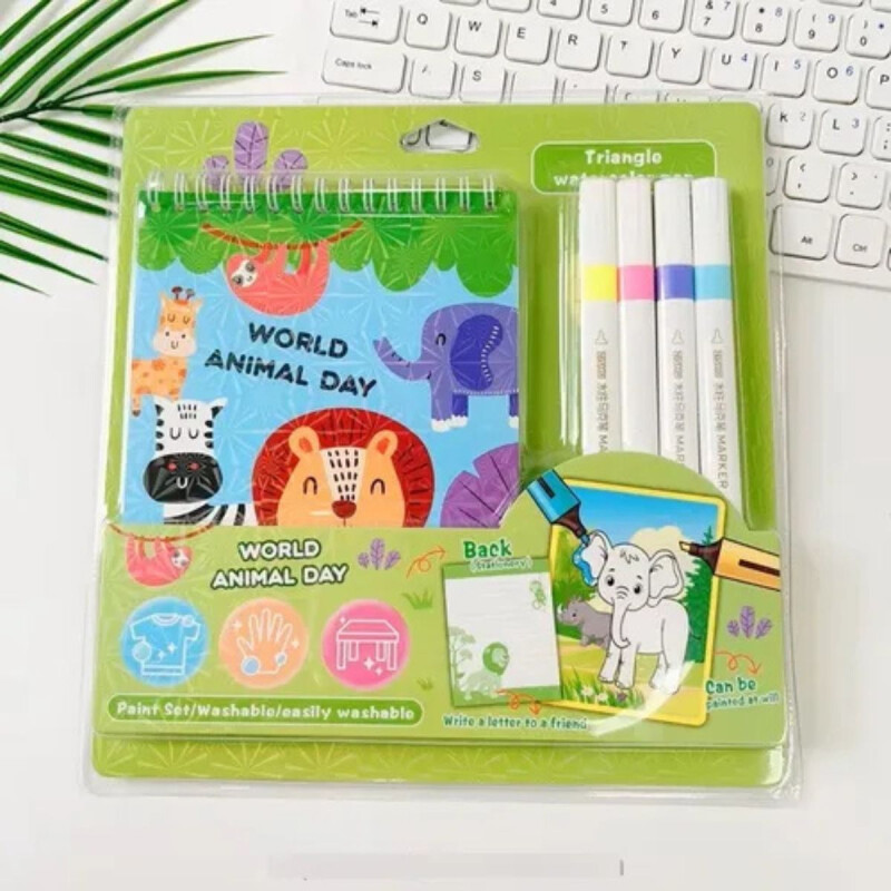 Libro para Dibujar con Marcadores Selva