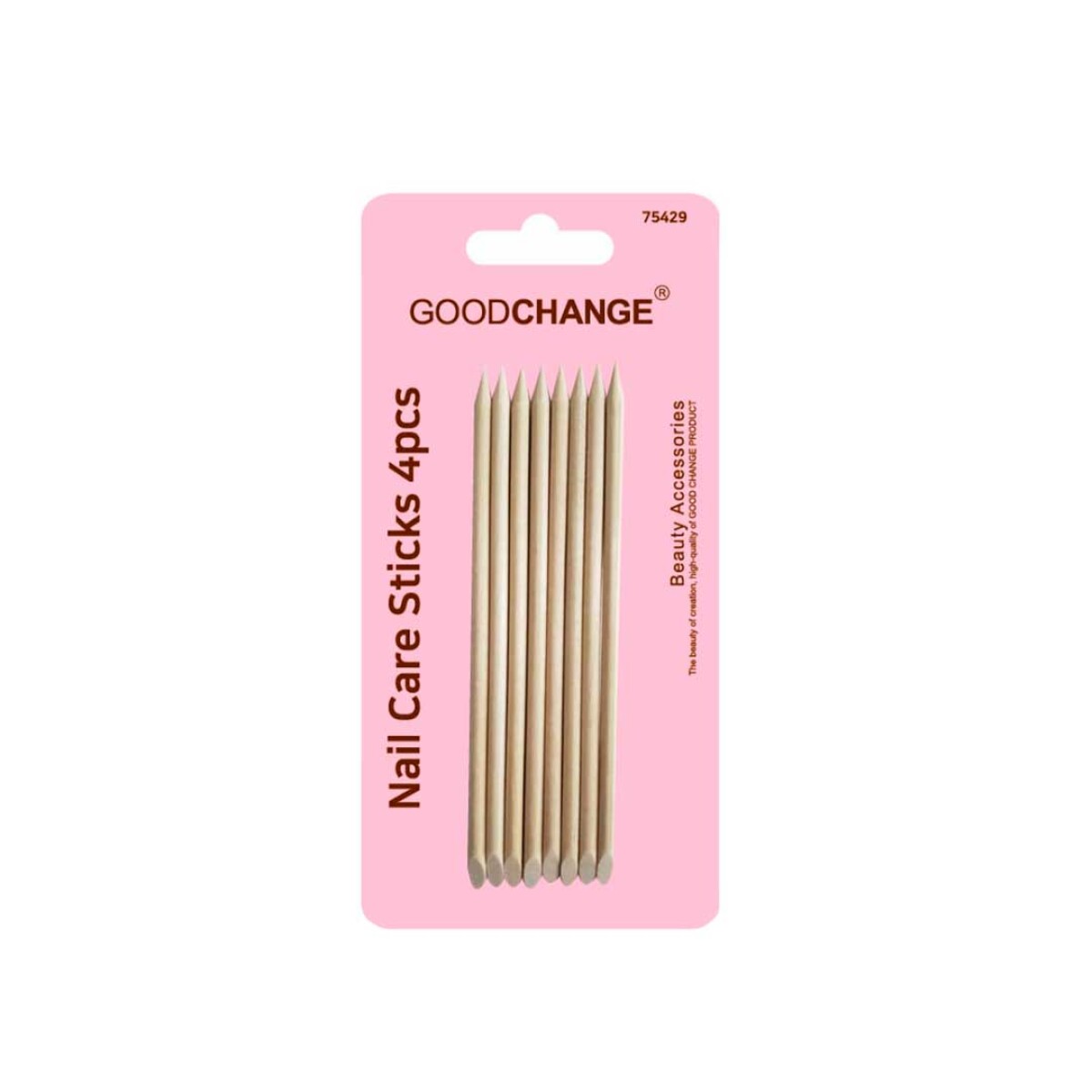 PALITOS DE MADERA REMOVEDOR DE CUTÍCULA - NAIL CARE STICKS 4 PCS 