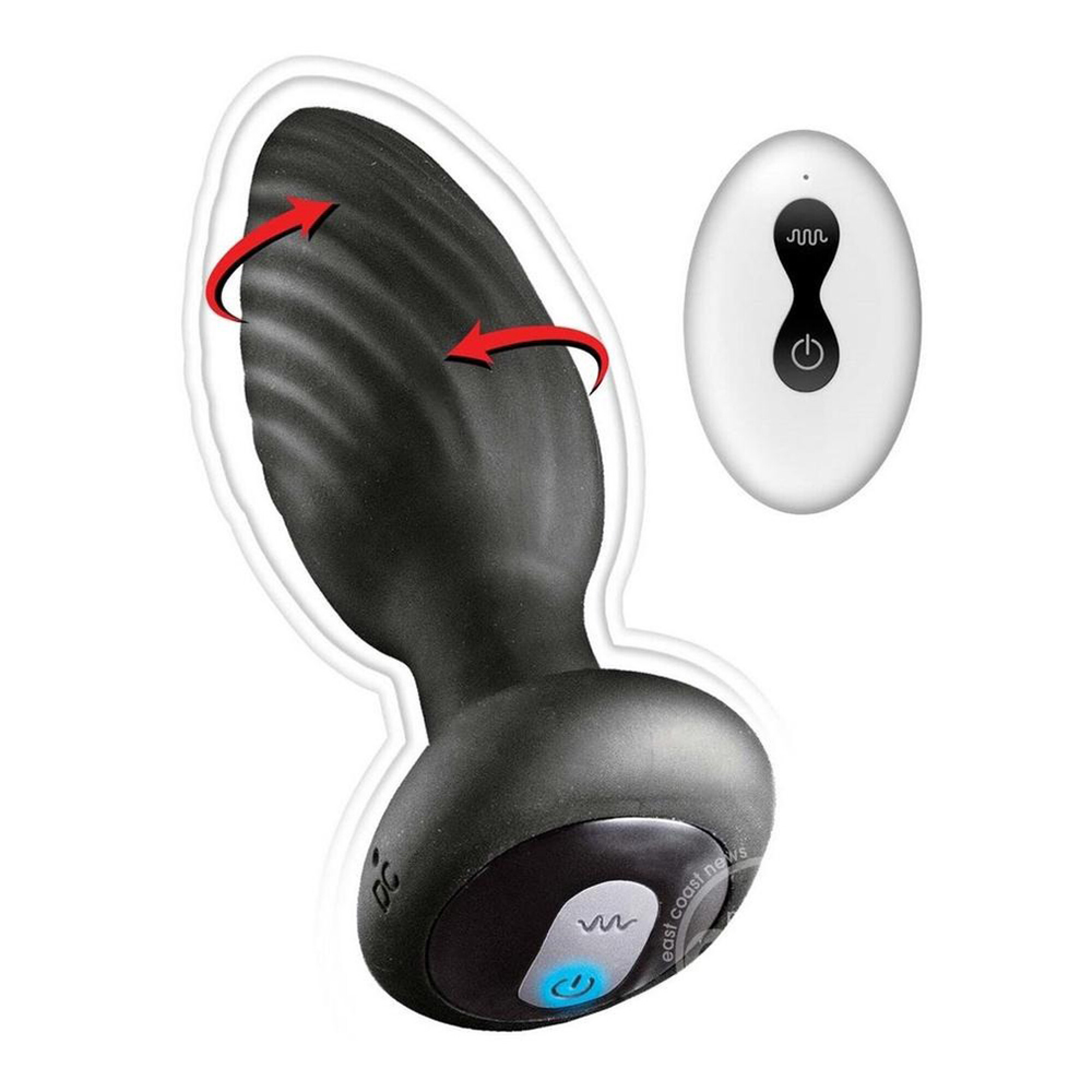 Plug Anal Vibrador Rotador con Control Ass-sation — Boutique Erótica
