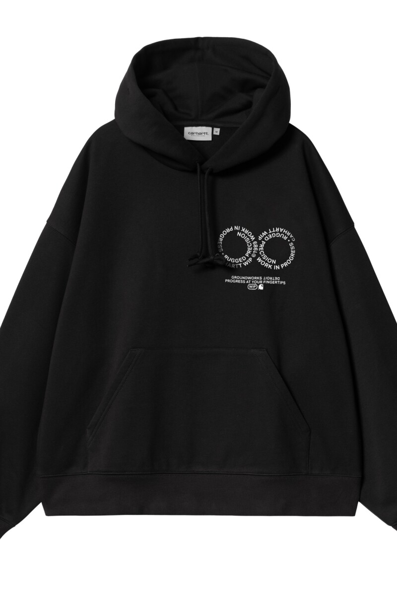Hooded Rotation Sweat Negro