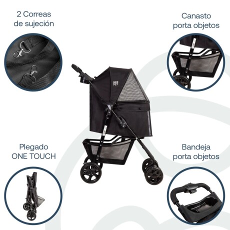 Coche para Mascota BRAVO de BEEPET Negro Coche para Mascota BRAVO de BEEPET Negro
