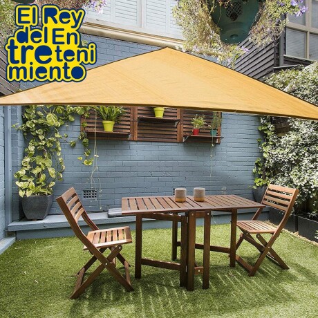 Lona Toldo Vela Triangular Filtro Uv 3,6m Sombra Bordó