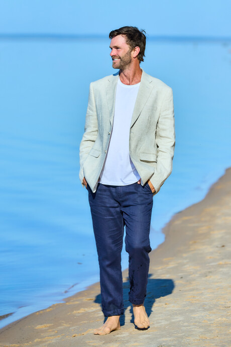 Saco de Lino Praga Beige