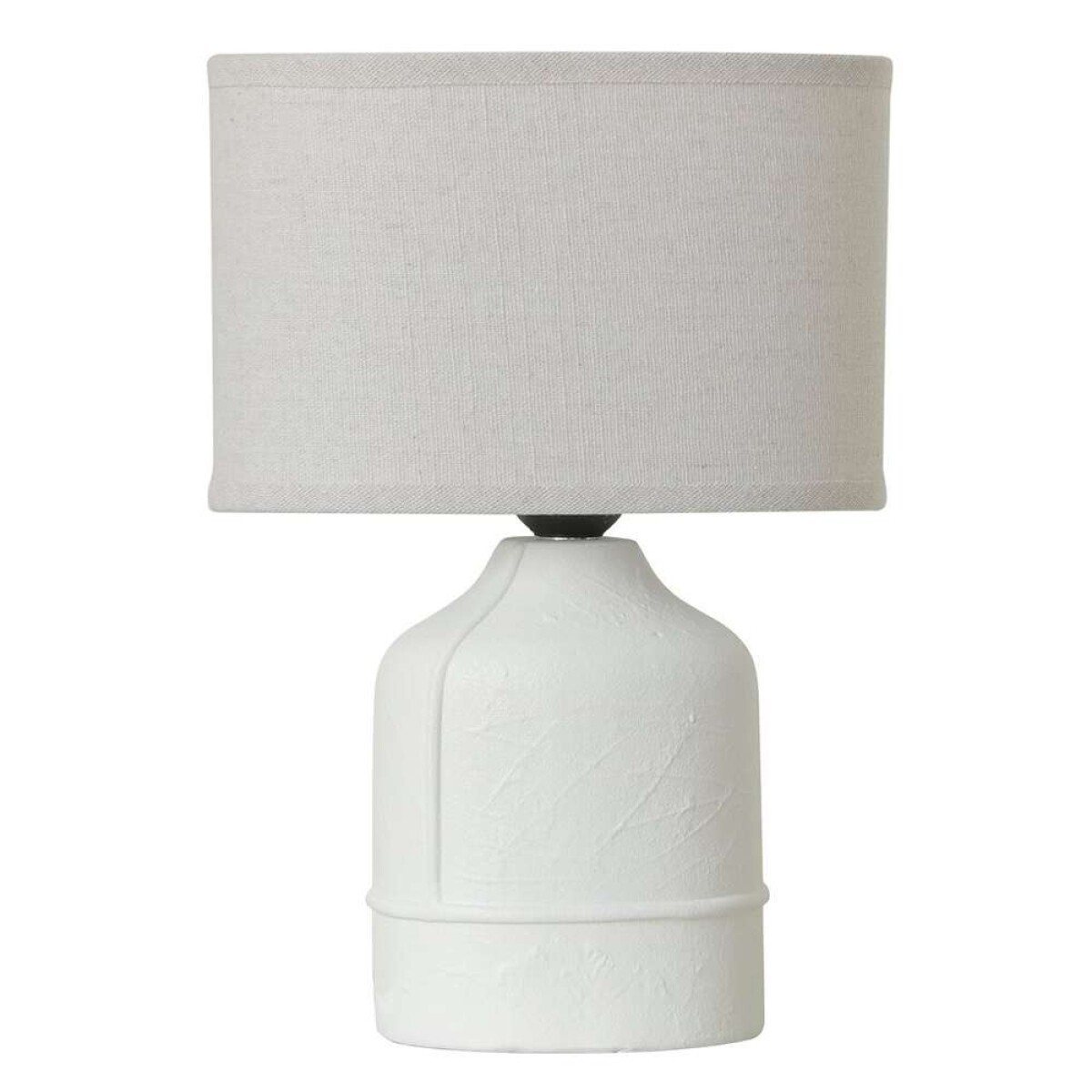 LAMPARA DE MESA CERAMICA 20x11x31CM - BLANCO 