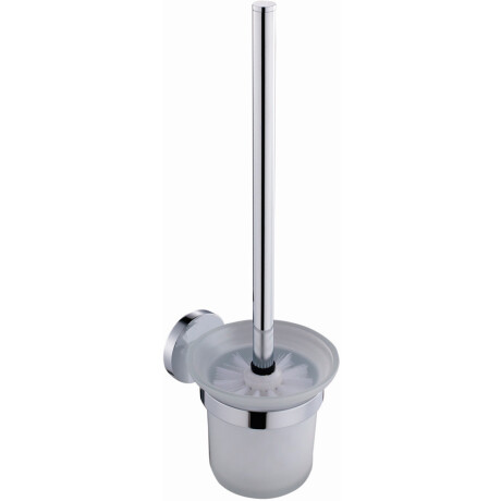 CEPILLO PARA INODORO DE METAL TERMINACION BRILLO CROMO CROMO