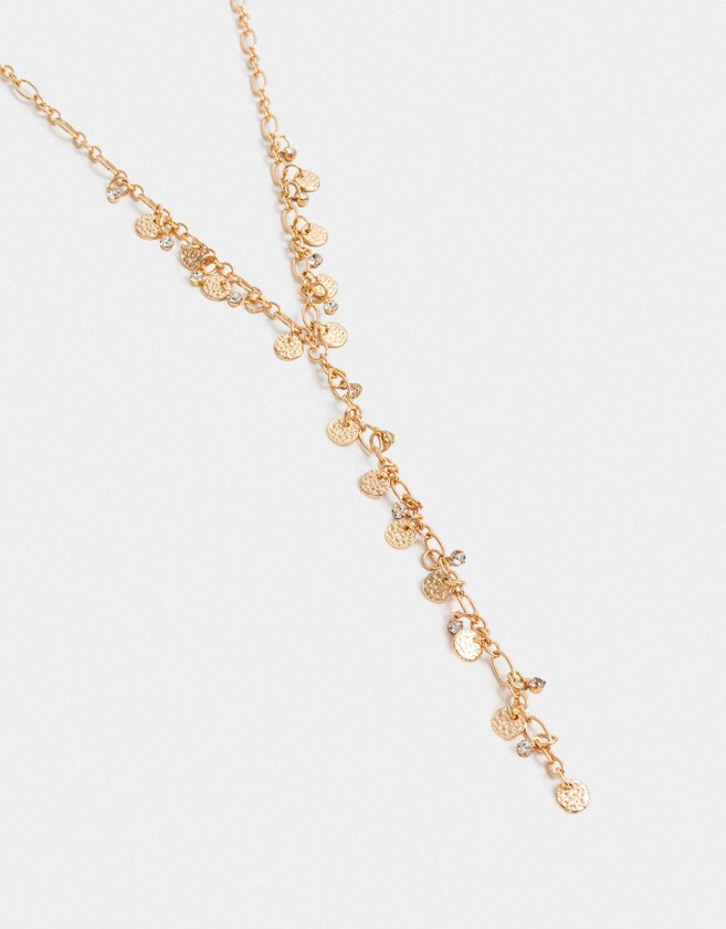 Collares Largos Metal diferenciado Collar Corto De Metal - Dorado