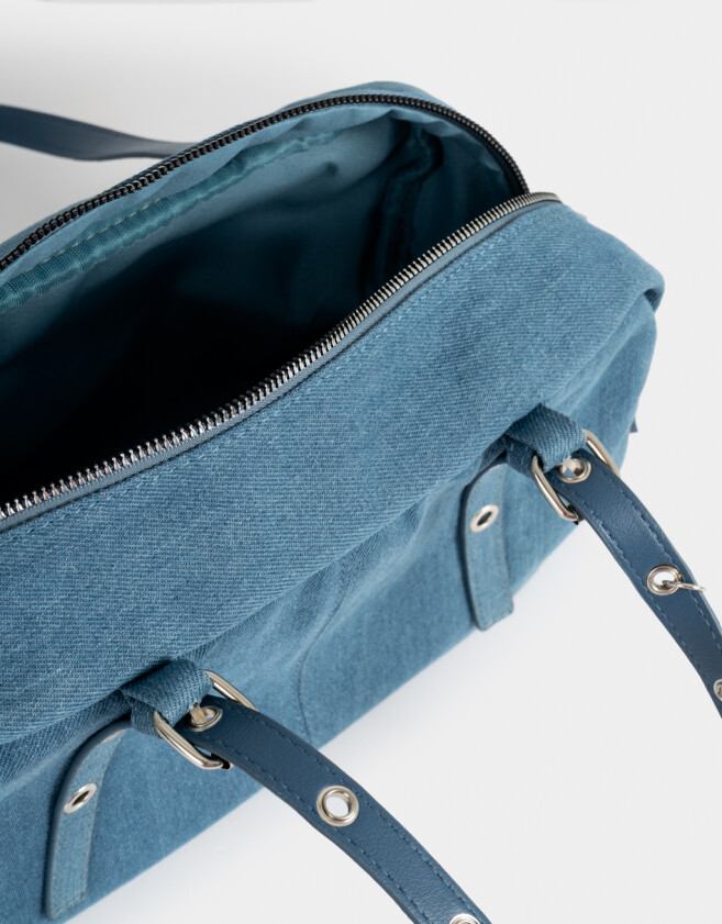 Bandoleras Bandolera Con Hebillas Laterales - Azul Celeste