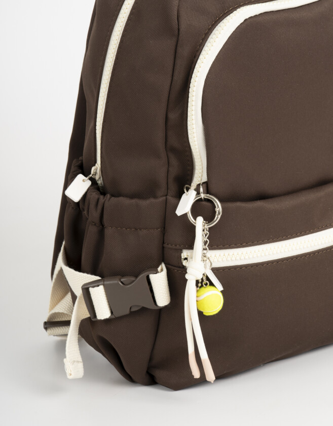 Mochilas Urbanas Mochila Canvas Back To School - Marron Chocolate