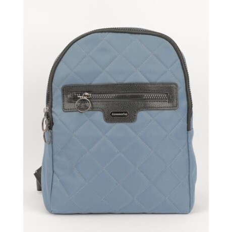 Mochila capitoneada Canva modelo Mykonos Gris