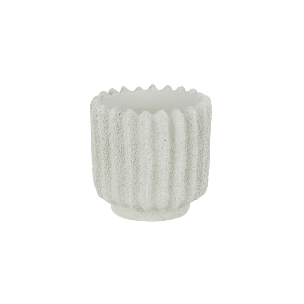 MACETA SMALL CEMENTO BLANCO FINNI
