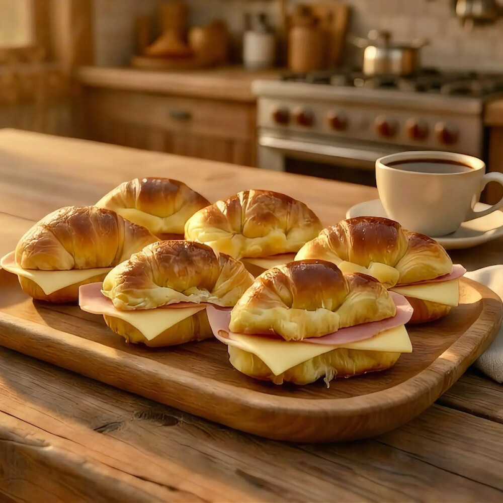 6 Medialunitas de Jamón y Queso 6 Medialunitas de Jamón y Queso