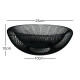 Frutero de rejilla doble pared D25x10,5cm NEGRO