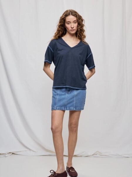 T-SHIRT D.CASSIN HARRY M.C ESC.V AZUL