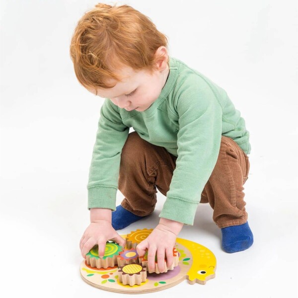 Juguete Encastrable Caracol Tender Leaf Juego Madera Niños Juguete Encastrable Caracol Tender Leaf Juego Madera Niños