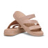 Sandalias Crocs Getaway Patent Strappy - Mujer Pink Caramel