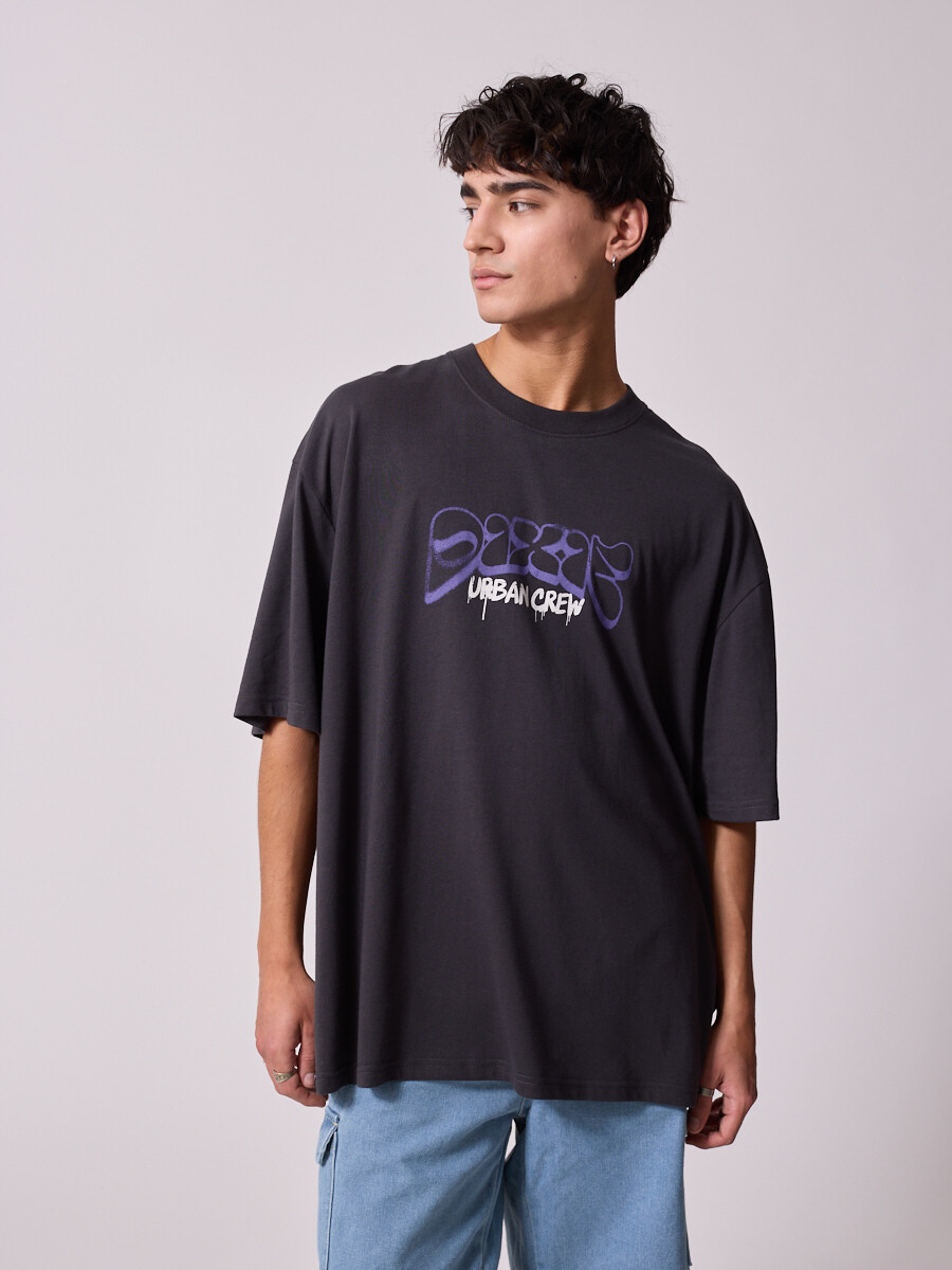 T-SHIRT MITON DIXIE Gris Oscuro