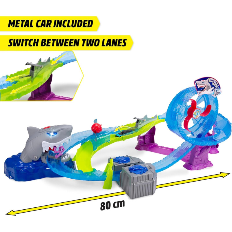 Dickie Toys - Pista de carreras de coches White Shark Dickie Toys - Pista de carreras de coches White Shark