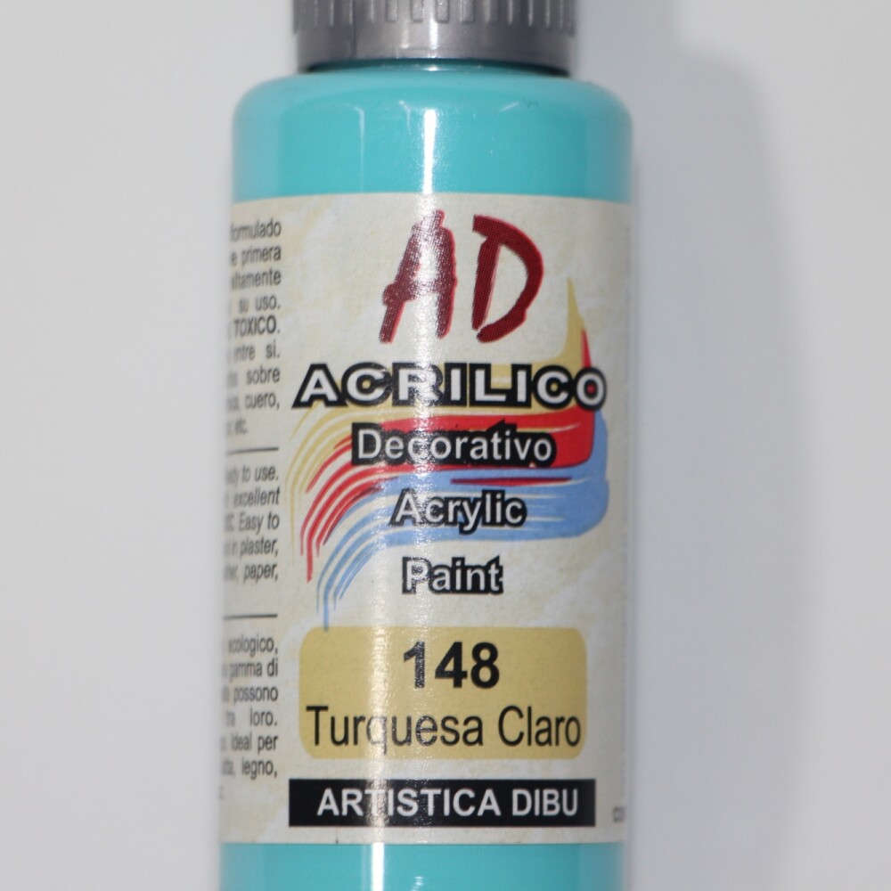 PINTURA ACRILICA ARTISTICA DIBU 60 ML. DIFERENTES COLORES COLOR TURQUESA CLARO 148