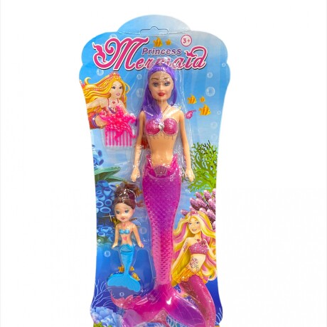 Muñeca Sirena con Luz Violeta