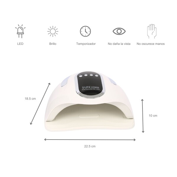 Lampara Uv 280w 45 Led Cabina Seca Uñas Manos Pies Gel Timer Color Blanco Lampara Uv 280w 45 Led Cabina Seca Uñas Manos Pies Gel Timer Color Blanco