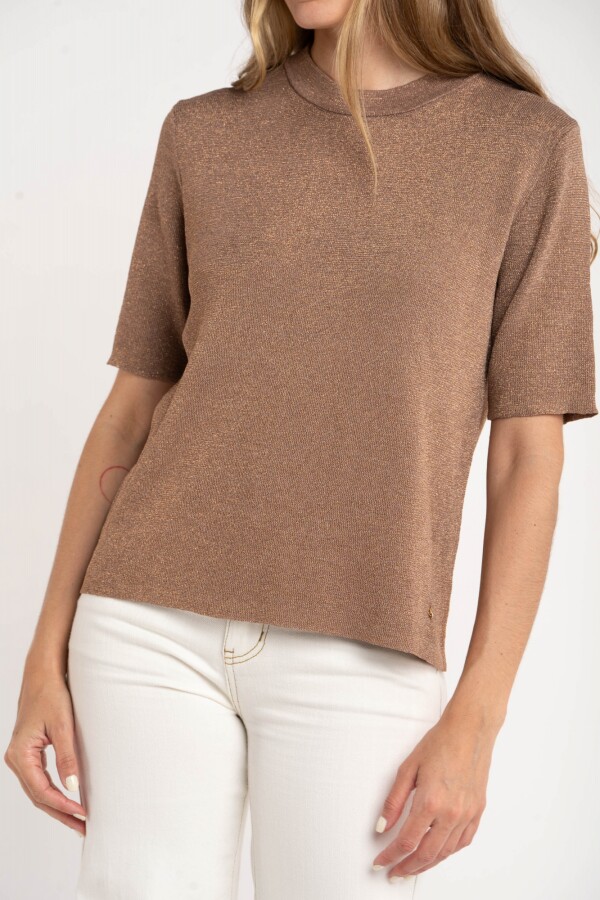 Sweater Algodon Manga Corta Arena