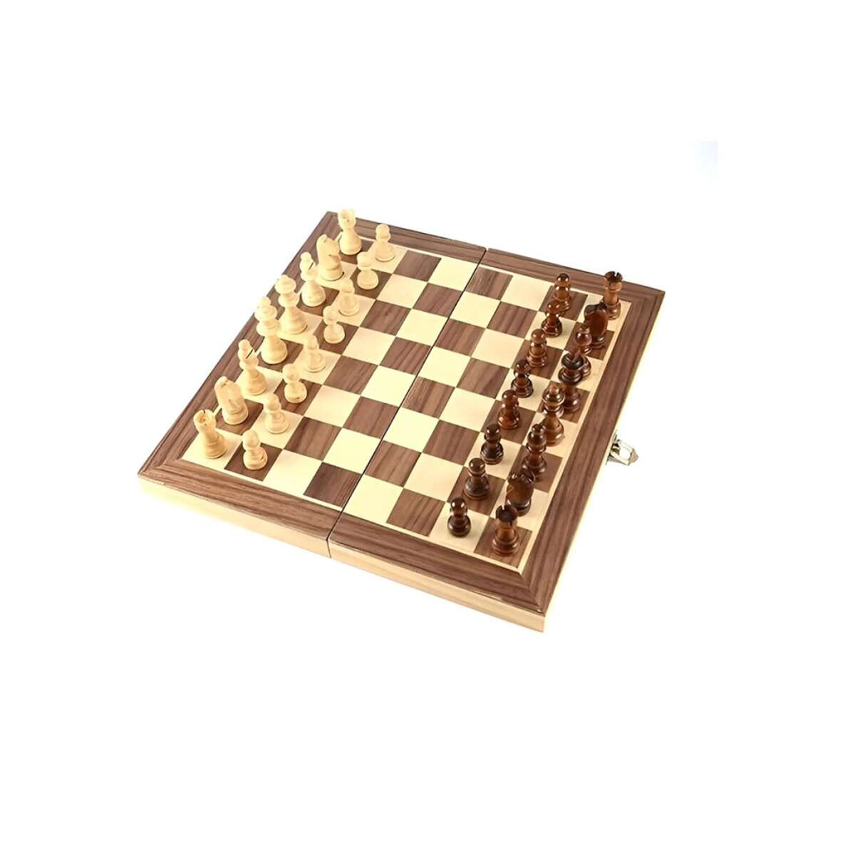 Juego de ajedrez magnetico imantado - Madera 