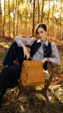 MOCHILA ANCONA MOSTAZA