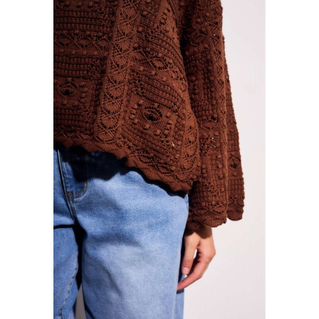 Sweater Textura Chocolate