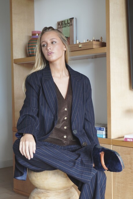 Blazer Sastre Cashmire Azul Marino