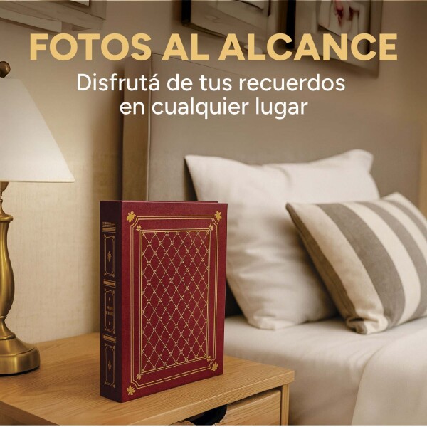 Álbum De Fotos 13 X 18 Tapa Dura 200 Fotografías Calidad Variante Color Rojo
