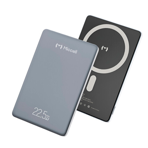Cargador Portatil Power Bank Magsafe 5000mah Usb-C Miccell Color Gris