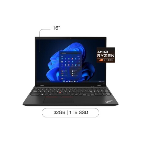 Notebook LENOVO Thinkpad P16S 16' 1TB / 32GB RAM Ryzen 7 Pro 7840U W11 Pro Notebook LENOVO Thinkpad P16S 16' 1TB / 32GB RAM Ryzen 7 Pro 7840U W11 Pro