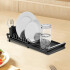 Mini Escurridor Extensible Seca Platos Vasos Cubiertos Variante Color Negro