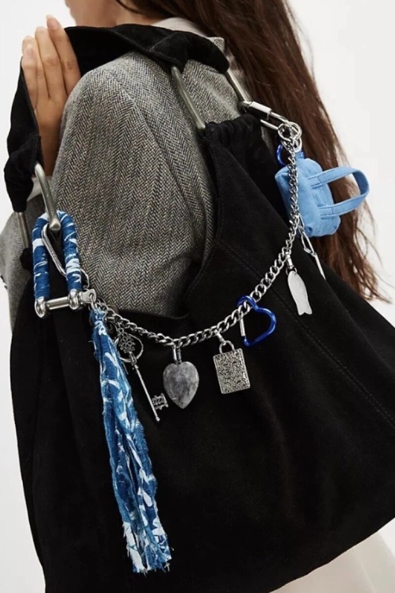 BOLSO BOBBI GAMUZA Negro