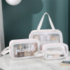 Set de Neceser de Viaje Transparentes Impermeables Washbag Blanco