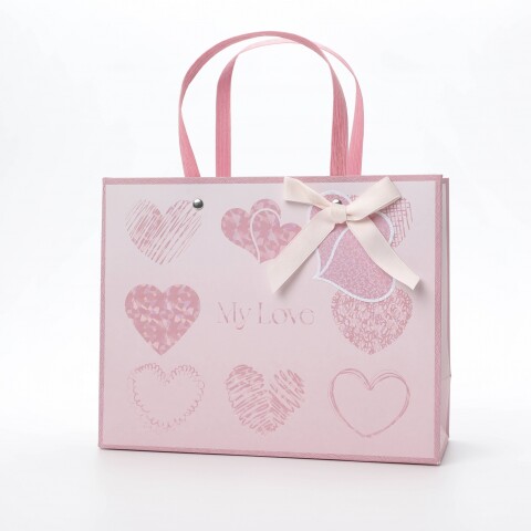 BOLSA DE REGALO RECTANGULAR (CORAZÓN ROJO / TALLE S) BOLSA DE REGALO RECTANGULAR (CORAZÓN ROJO / TALLE S)