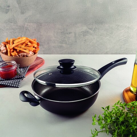 Sartén con tapa modelo "PARIS", Ø26cm -TRAMONTINA TR6050