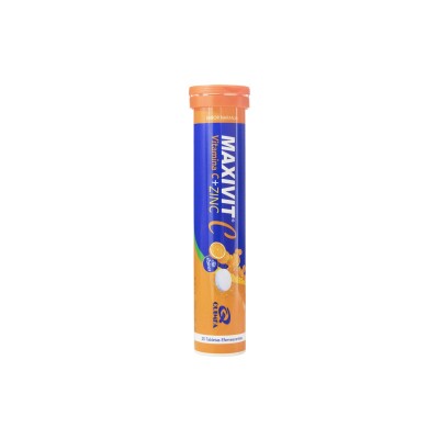 Maxivit Vitamina C + Zinc 20 Tabletas Efervescentes Maxivit Vitamina C + Zinc 20 Tabletas Efervescentes