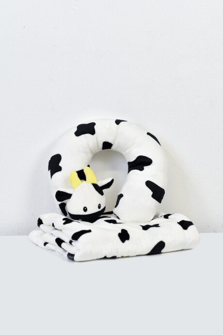 Manta con almohadilla para bebé Vaca