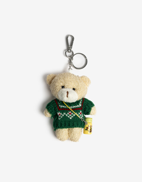 Llavero Cozy Llavero Oso Ropa Con Cantimplora - Combinacion Multicolor