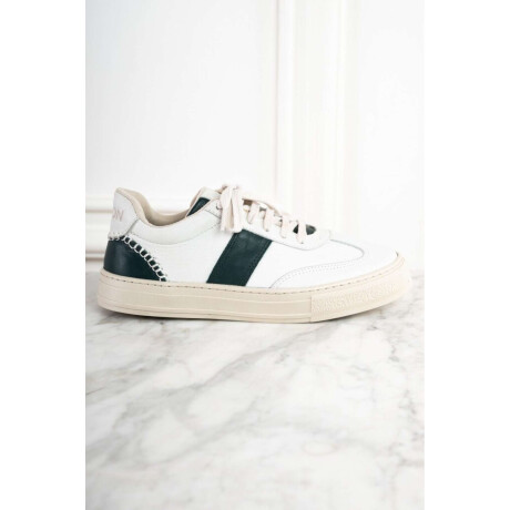 Zapatilla Cuero Verde