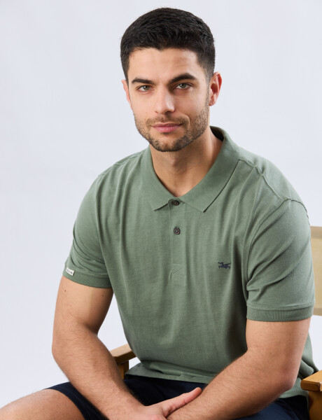REMERA POLO LISA JERSEY Verde