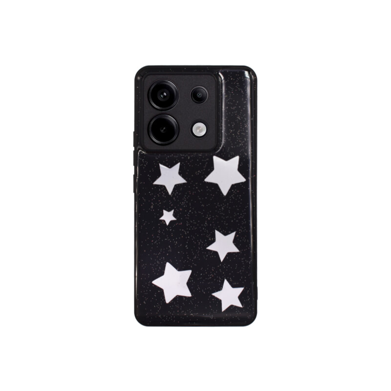 Protector para Xiaomi Redmi Note 13Pro 5G estrellas en negro Protector Para Xiaomi Redmi Note 13pro 5g Estrellas En Negro