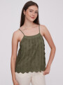 Musculosa Nikel Verde Oliva Oscuro