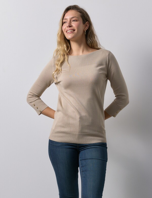 Buzo Ribs BEIGE