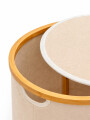 Cesto Solara Liso C/tapa Beige